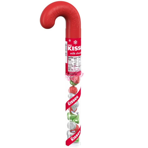 Hersheys Kisses Milk Chocolate Candy Cane 63g - 33ct