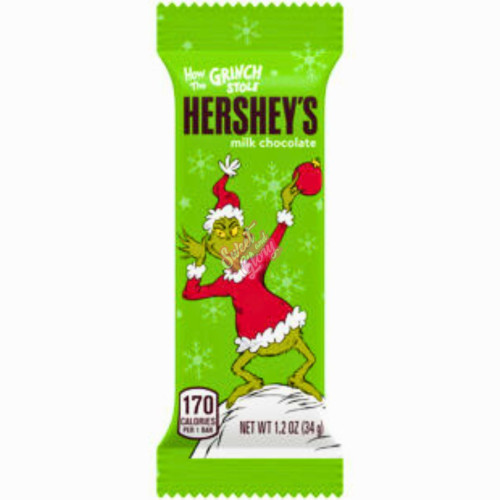 Hershey's "How the Grinch Stole" Milk Chocolate Bar 34g - 36ct
