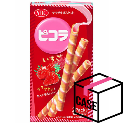YBC Picola Roll Strawberry 24.5g - Case