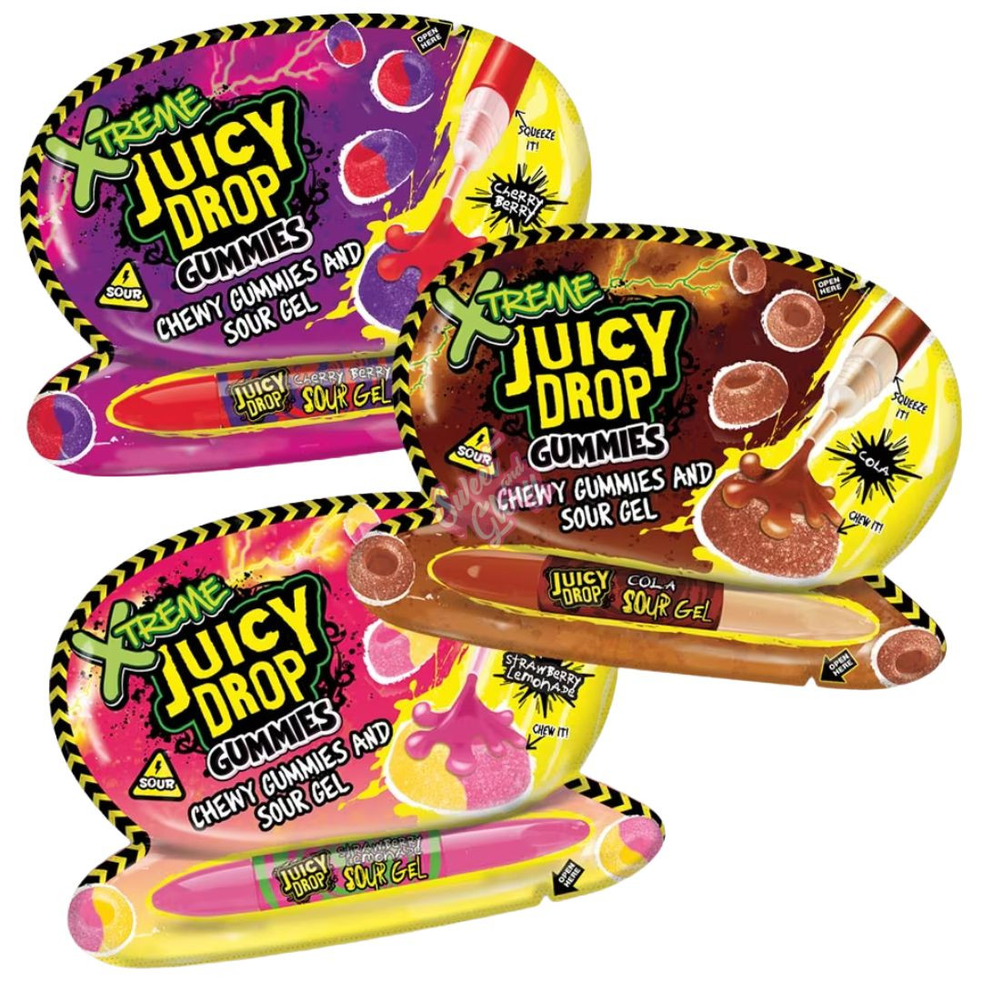 Sweet & Glory - Bazooka Juicy Drop Gummies Xtreme 57g - Inner