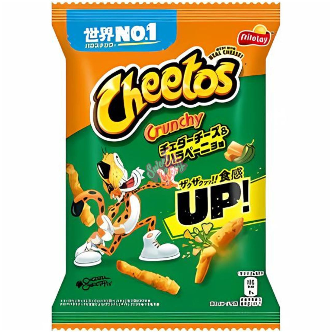 Sweet And Glory Cheetos Cheddar Cheese And Jalapeno Up Japan 75g Case